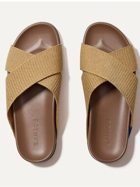 Rothy's The Weekend Slide in Golden Sun |Women's Sandals size 5.5 NEW